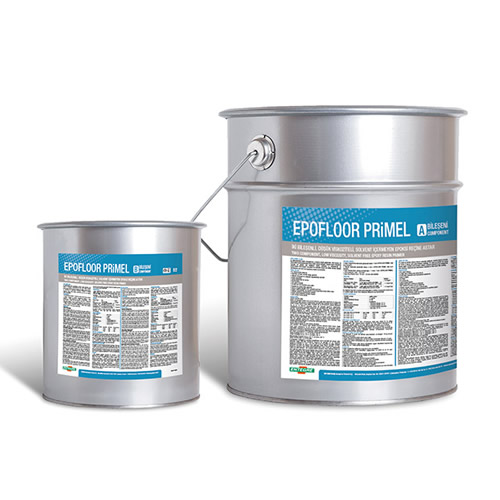 EPOFLOOR PRIMEL İki Bileşenli, Düşük Viskoziteli, Solvent İçermeyen Epoksi Reçine Astar