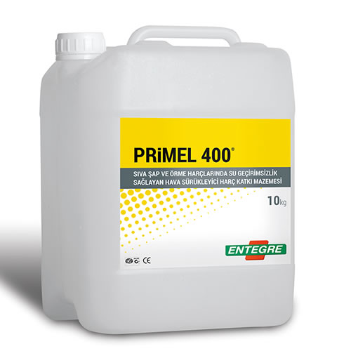 PRiMEL 400® Sıva, Şap ve Örme Harçlarında Su Geçirimsizlik Sağlayan, Hava Sürükleyici, Harç Katkı Malzemesi