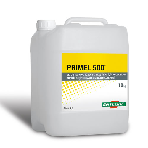 PRiMEL 500® Beton, Harç ve Yüzey Sertleştirici İçin Kullanılan Akrilik Reçine Esaslı Sıvı Kür Malzemesi