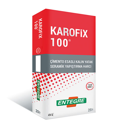 KAROFiX 100® Çimento Esaslı Kalın Yatak Seramik Yapıştırma Harcı