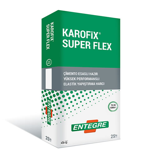 KAROFiX® SUPER FLEX Çimento Esaslı Hazır Yüksek Performanslı Yapıştırma Harcı