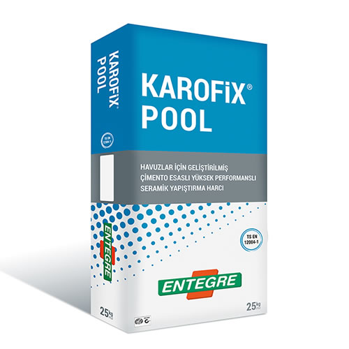 KAROFiX® POOL Havuzlar İçin Geliştirilmiş Çimento Esaslı Yüksek Performanslı Seramik Yapıştırma Harcı