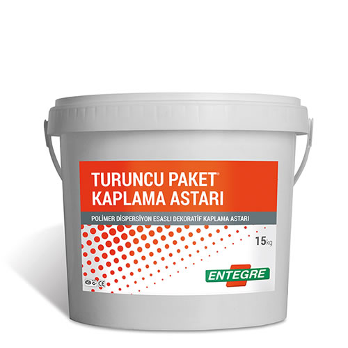 TURUNCU PAKET® KAPLAMA ASTARI Polimer Dispersiyon Esaslı Dekoratif Kaplama Astarı
